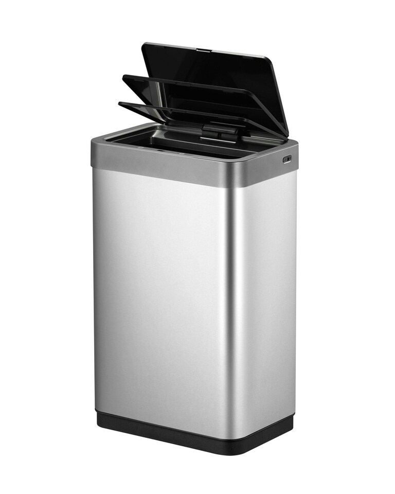 image 1 of EKO Mirage X 45L Large Sensor Bin, Touchless Automatic Rubbish Bin, Perfect for Kitchen & Home, Stainless Steel, 45 Litre