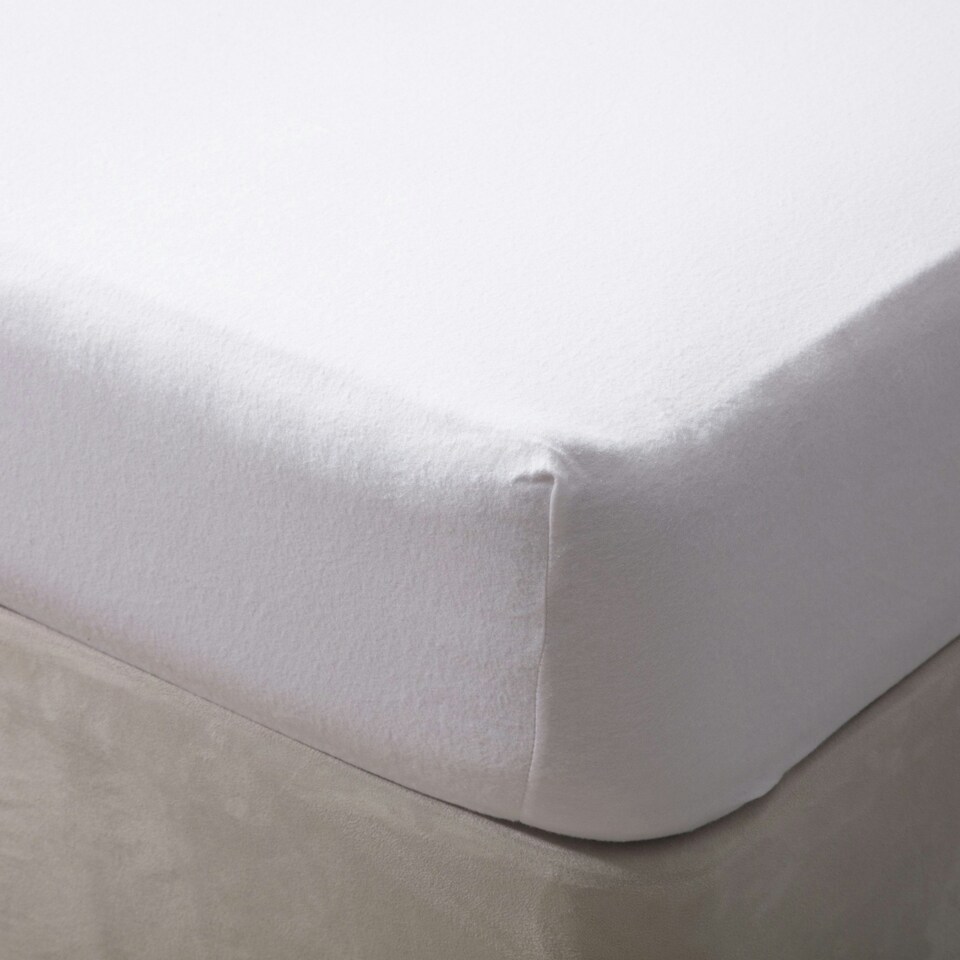 Belledorm Jersey Cotton Fitted Sheet - White - Double