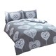 image 3 of Scandi Heart BC Duvet Cover Set with Pillowcase Red | Super King
