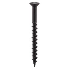 Timco - Furniture Carcass Screws - PZ - Black  (Size 4.0 x 33 - 500 Pieces)
