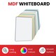 image 3 of Pack of 6 A4 Double Sided Magnetic Erasable MDF Plain Whiteboards With Cyan Border | Green | Cyan