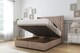 image 2 of Sloomy Rutherford Mink Naples Ottoman Bed Base With 54" Wingback Headboard 5' King | Brown | Mink | King | 1
