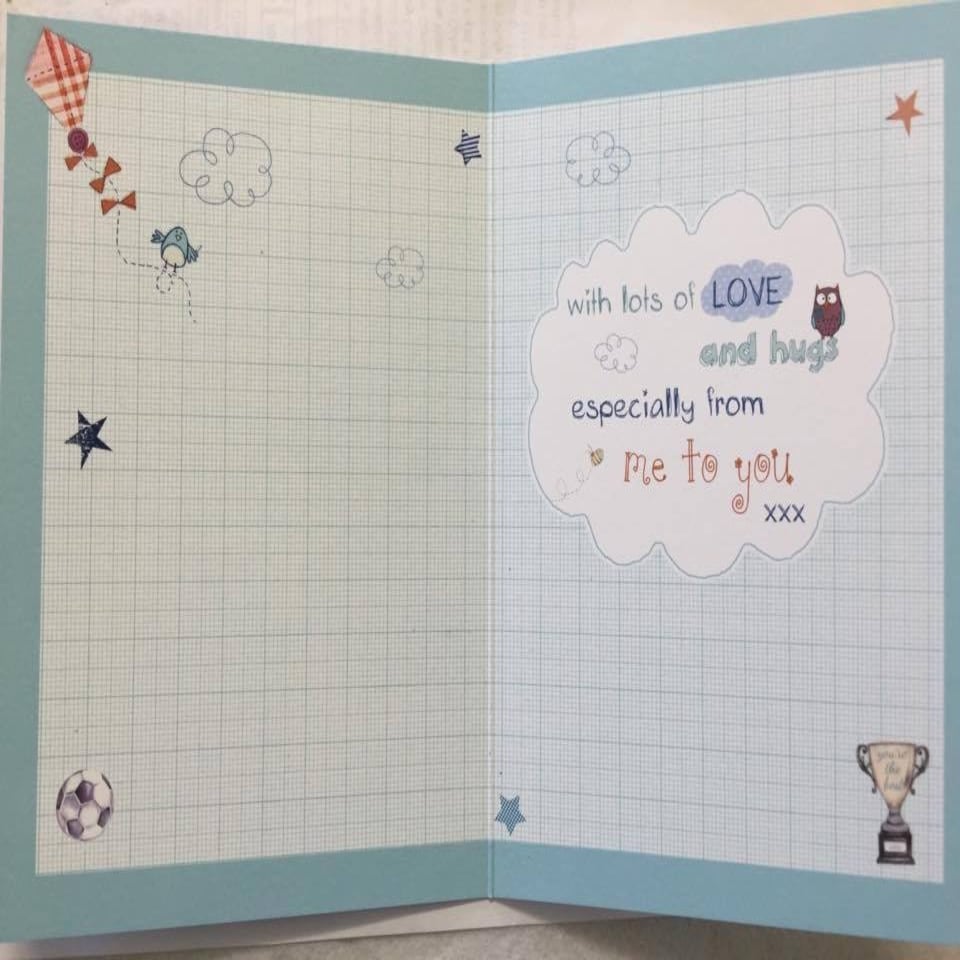 image 1 of HAPPY father`s Day from your LITTLE BOY (Son) xxx... Cute Greeting Card