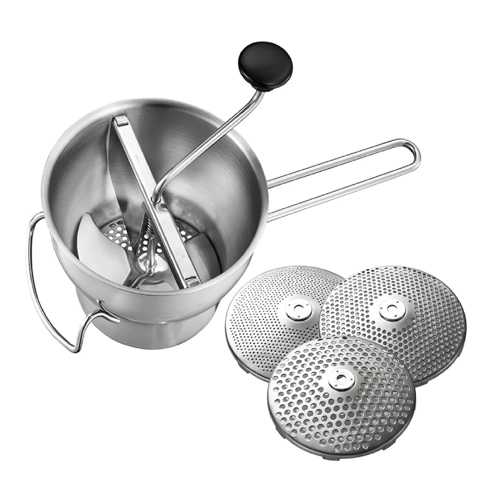 image 1 of GEFU Flotte Lotte Original Food Mill with 3 Perforated Discs
