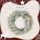 image 7 of HOMCOM 60 cm Prelit Christmas Wreath, Flocked Front Door Wreath with Timer
