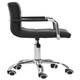 image 3 of Interiors by Premier Finn Black Home Office Chair with Swivel Base