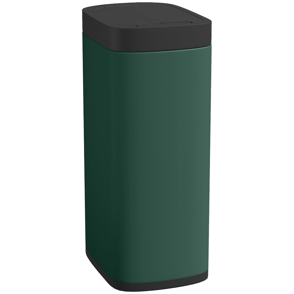 image 1 of HOMCOM 50L Sensor Bin, Automatic Touchless Kitchen Bin with Motion Sensor, Manual Override, Battery Operated, Fingerprint-Resistant, Inner-Bucket-Free, for Kitchen, Bedroom, Home Office, Dark Green | Green | Green