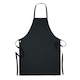 image 2 of MidOcean Raipur Colour Organic Cotton Apron - Black - One Size Black