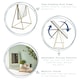 image 2 of Harbour Housewares 2pc Dressing Table Mirror Set - 2 Sizes - Gold - Makeup Mirror Bathroom Mirror Vanity Mirror Tabletop Mirror