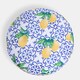 image 7 of OHS Lemons Outdoor Garden Patio Deck Large Plump Round Water Resistant Floor Plush Seat Cushion Blue | 60cm