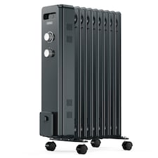 VonHaus Oil Filled Radiator 9 Fin Portable Electric Heater