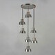 image 4 of BHS Demi Ceiling Pendant with Glass Shades, Pewter