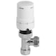 image 3 of SPARES2GO Thermostatic Radiator Valve Chrome Rad Valves Set Drain Off Lockshield