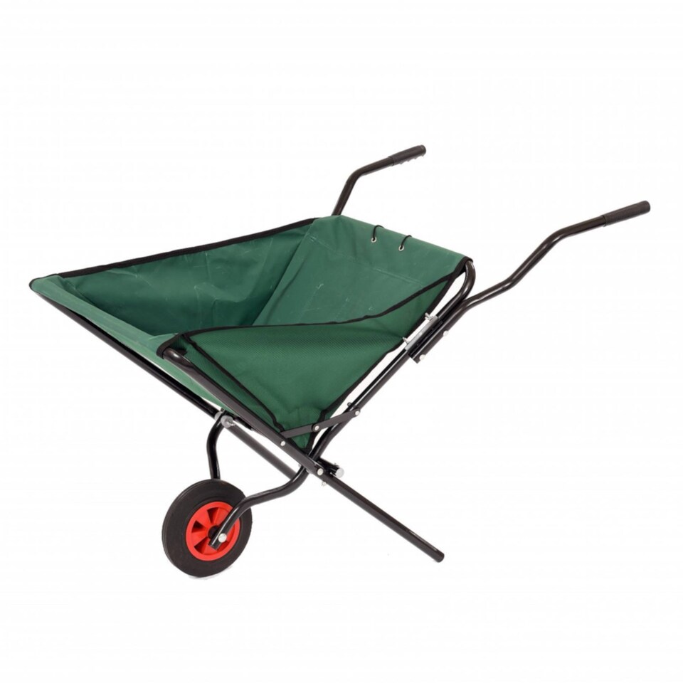 image 1 of Lightweight Folding Garden Wheelbarrow Foldable Wheel Barrow