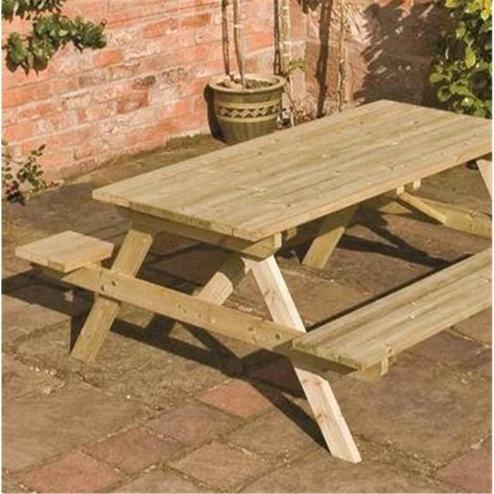 image 1 of Deluxe Picnic Garden Table (4ft x 5ft)