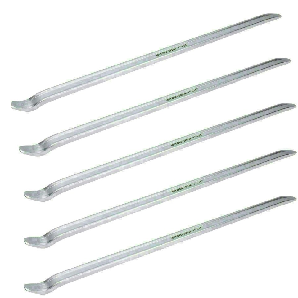 image 1 of 24" Long Tyre Lever Pry Bar Remover Removal Tool For Bikes Cars Vans 5pc