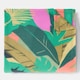 image 3 of OHS Tropical Print Polar Fleece Throw Blanket Lightweight Bedspread | Green