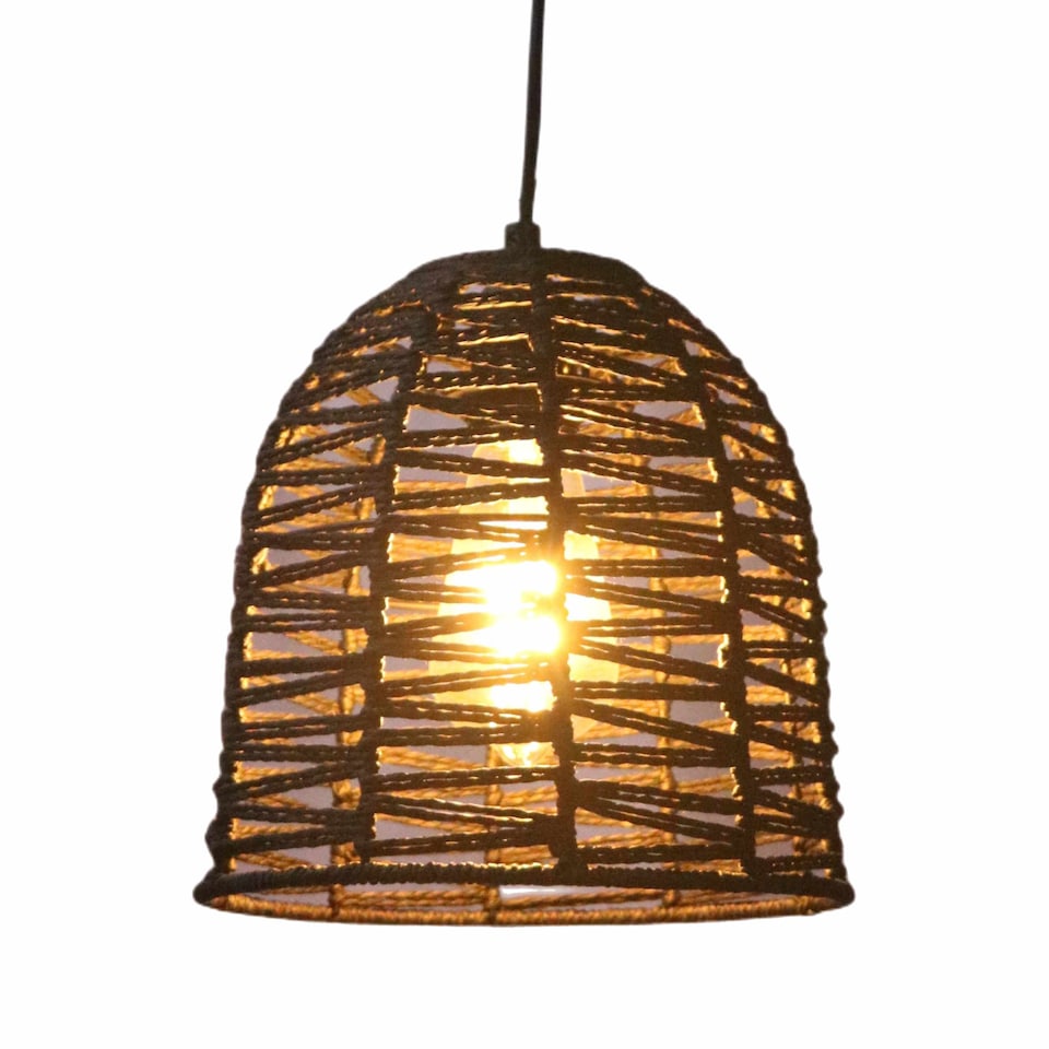 image 1 of Set of 2 Kleo - Dark String Pendant Lightshade | Black | Medium | 2