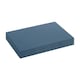 image 1 of Harbour Housewares Glass Placemats - Hague Blue - 6pc Heat-Resistant Dining Set - 30 x 20cm Blue