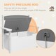 image 5 of AIYAPLAY 2 in 1 Toy Box for Kids with Safety Lid for Bedroom, Nursery Grey | 68.5L x 34W x 58Hcm