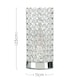 image 1 of ValueLights Ducy Dimmable Polished Silver Table Lamp and E14 Candle LED 5W Warm White 3000K Bulb Chrome