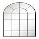 image 2 of The Arcus - Black Framed Arched Window Garden Mirror 75" X 47" 190 x 120CM. Suitable for Outside and Inside! Black