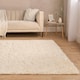 image 2 of OHS Fluffy Anti-Slip Plain Shaggy Floor Mat Rug, 160x230cm - Cream | Cream | 160x230cm