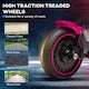 image 6 of HOMCOM 6V Kids Electric Motorbike Ride-Ons Motorcycle with Training Wheels, Light, for Ages 18-36 Months - Pink