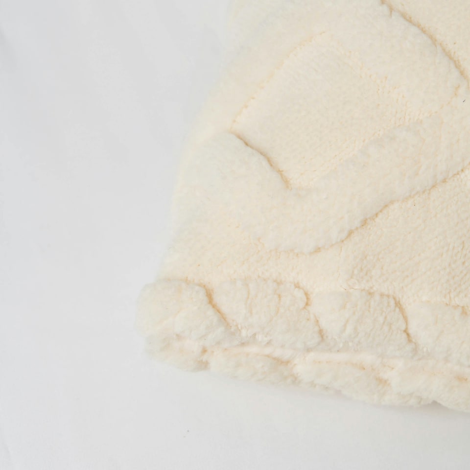 image 1 of BHS Cable Knit Cushion, Cream