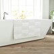 image 1 of Egyptian Spa Absorbent 1600gsm Bath Mat - 55x 85cm Super-Soft Bathroom Cotton Rug White | 55x85cm