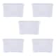 image 6 of Wham Crystal 5 x 60L Stackable Plastic Storage Boxes with Lids Green