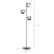 image 7 of HOMCOM Modern Floor Lamp with Glass Global Shade, 3 Light, for Living Room