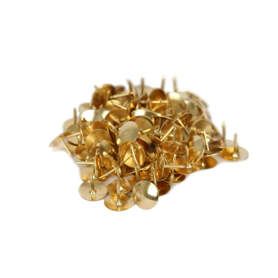 image 1 of Ashley Drawing Pins - Brass - Pack of 200