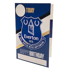 Everton FC Birthday Card With Stickers - Blue/White/Gold - One Size