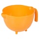 image 2 of Large Plastic Mixing Measuring & Dispensing Jug Pitcher with Pouring Spout Kitchen | Orange | Orange | One Size