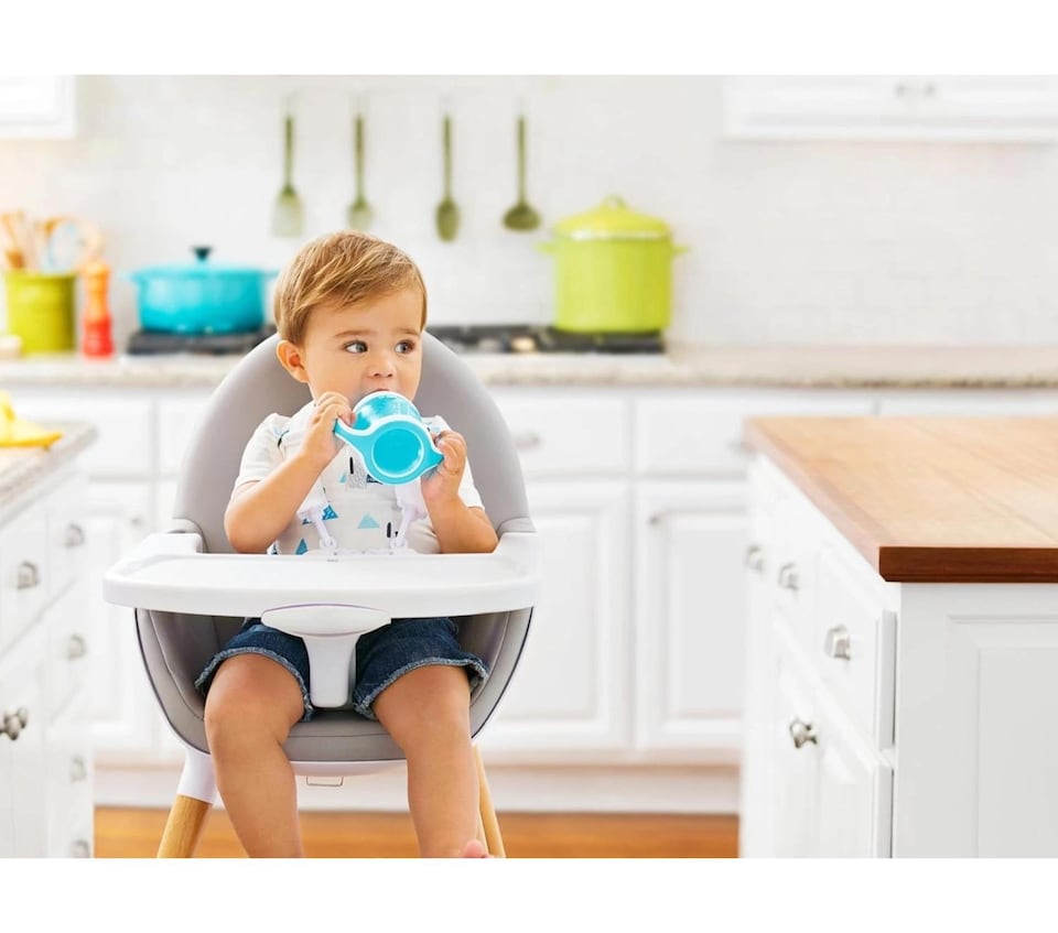image 1 of Munchkin Baby Drinking Drink Trainer Gentle Transition Cup 125ml Blue 4m+