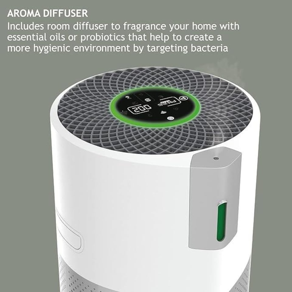 image 1 of Hoover 500 Air Purifier with Fast Acting H-TRIFILTER and Diffuser White