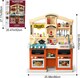 image 2 of Kids Kitchen Playset with Sound Lights Steam Boil Effects Pretend Play Kitchen Set with Accessories