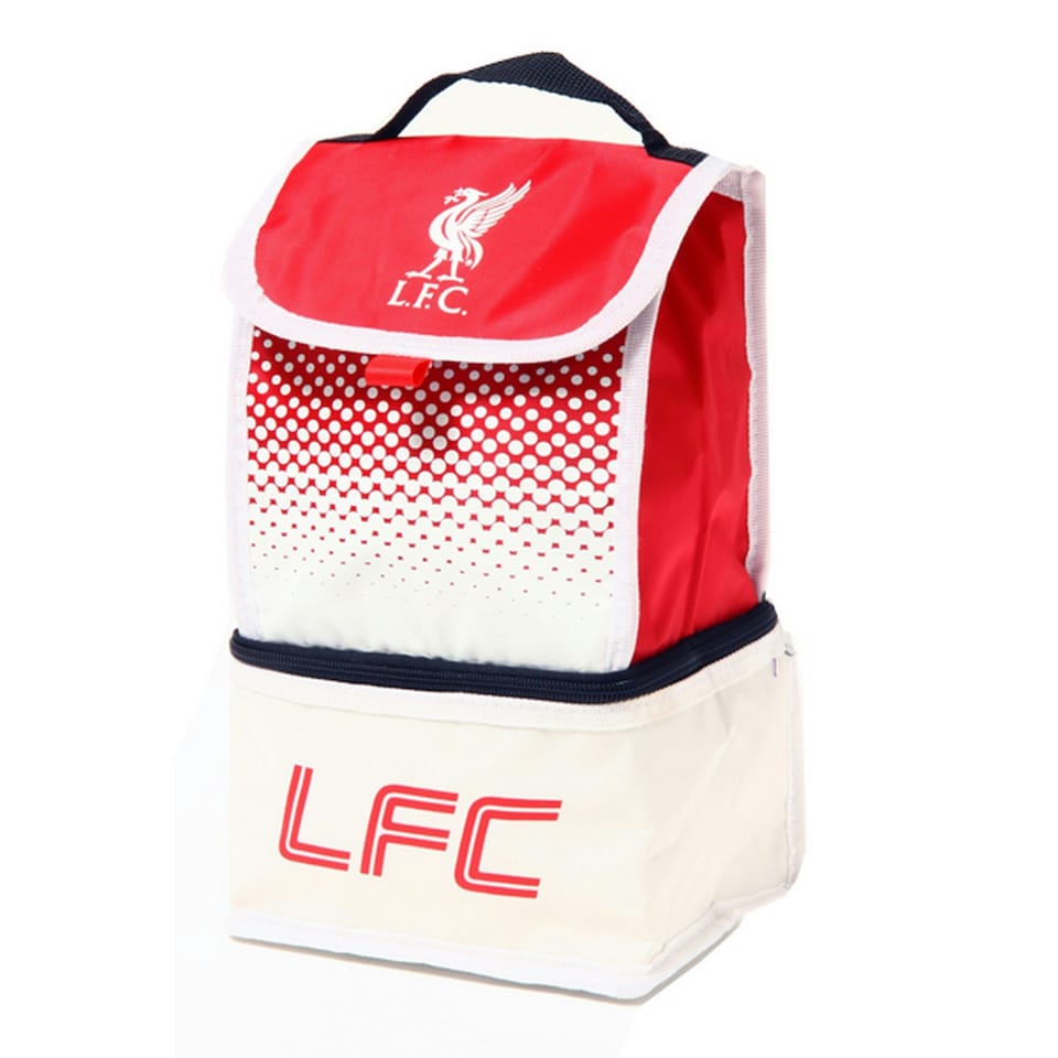 Liverpool FC Official Fade Insulated Football Crest Lunch Bag - Red/White - One Size
