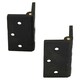 image 1 of Reinforced Nylon Hinge Plastic 64x67mm Italian Industrial Door Locker Hatch 2PK Black