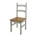 image 1 of Corona Grey, Solid Pine Chairs (Pair) Grey