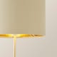 image 5 of ValueLights Charlie Chrome Table Lamp Grey Velvet Chrome Shade & Bulb | Cream