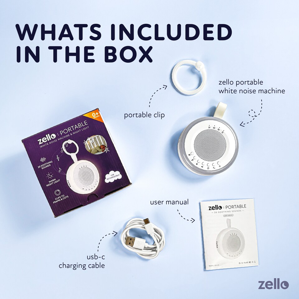 image 1 of Zello Portable White Noise Machine