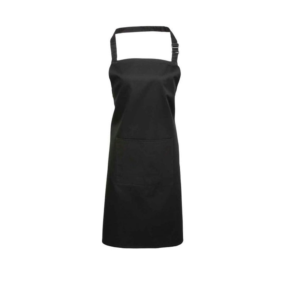 image 1 of Premier Unisex Adult Colours Pocket Full Apron - Black Denim - One Size Black