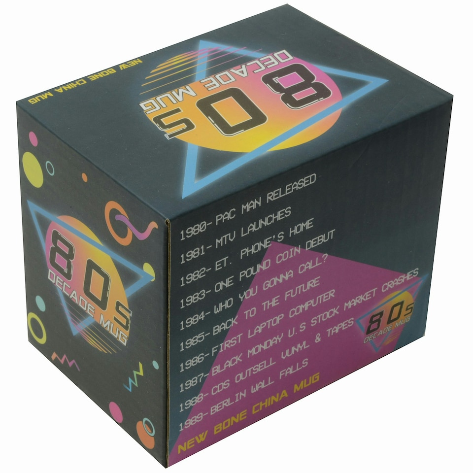 image 1 of Gift Republic Mug 80s Decade Timeline