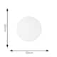image 4 of ValueLights Isla White Paper Globe Ceiling 30cm Lamp Shade | White