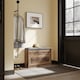 image 1 of SoBuy Brown Shoe Bench with Flip-Top Storage & Two Pull-Out Shelves, 29.5x9.4x20.8 in, 11.9 kg - FSR218-F