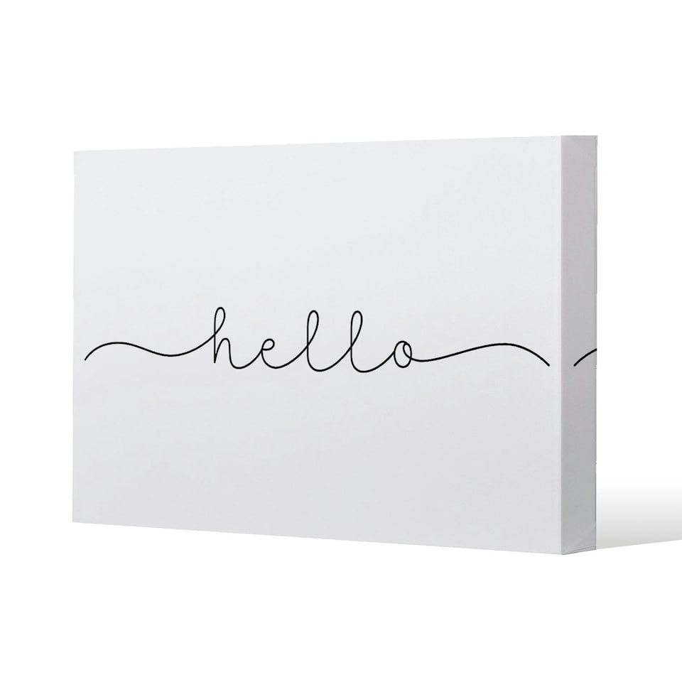 image 1 of Text Hello (Canvas Print) 127 x 101 x 4cm