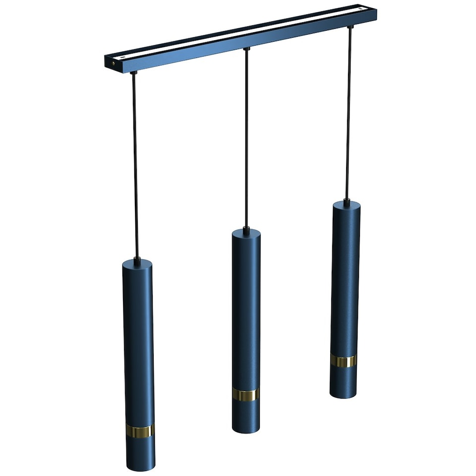 image 1 of Milagro Pendant Lamp Joker Blue 3xGU10