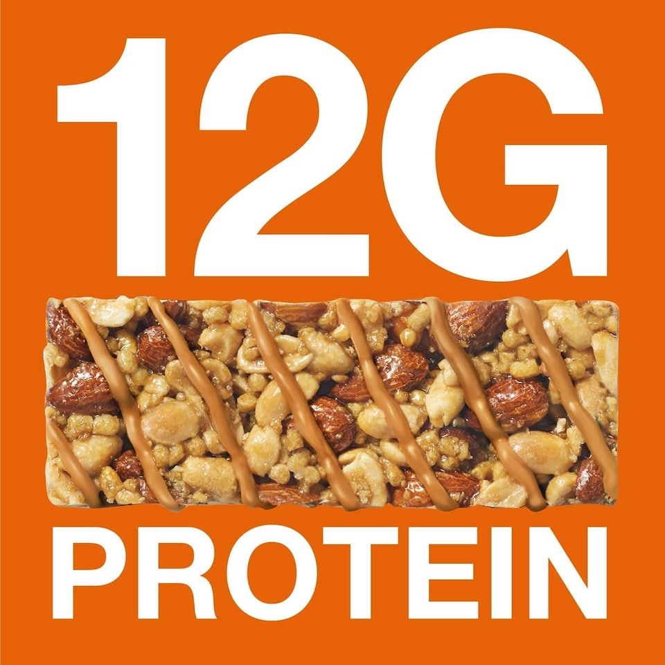 image 1 of KIND Protein Bars, Gluten Free Snack Bars, Crunchy Peanut Butter, High Fibre, Source of Protein, No Artificial Colours, Flavours or Preservatives, 24 x 50g
